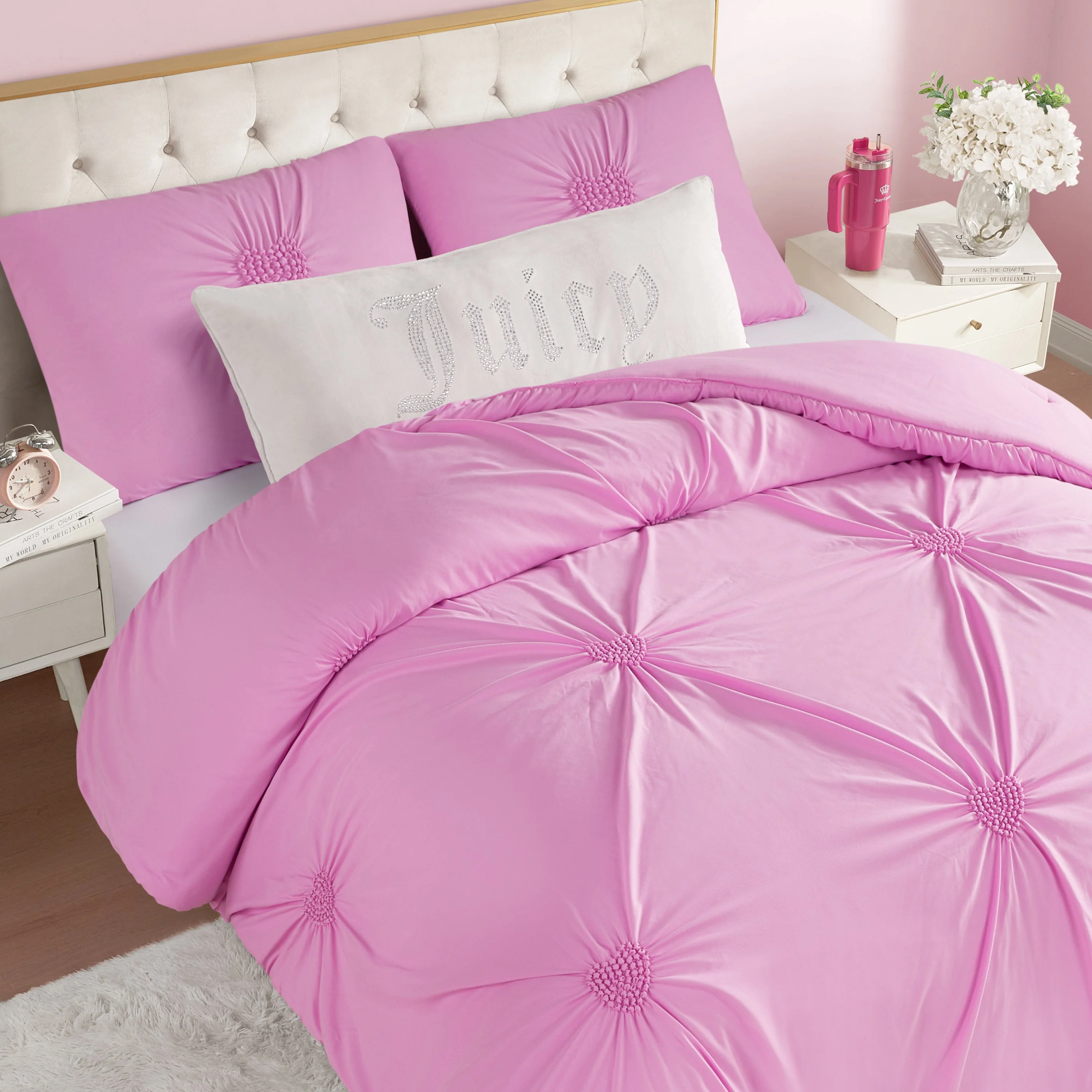 Amora Gathered Heart Comforter Set - Image 4
