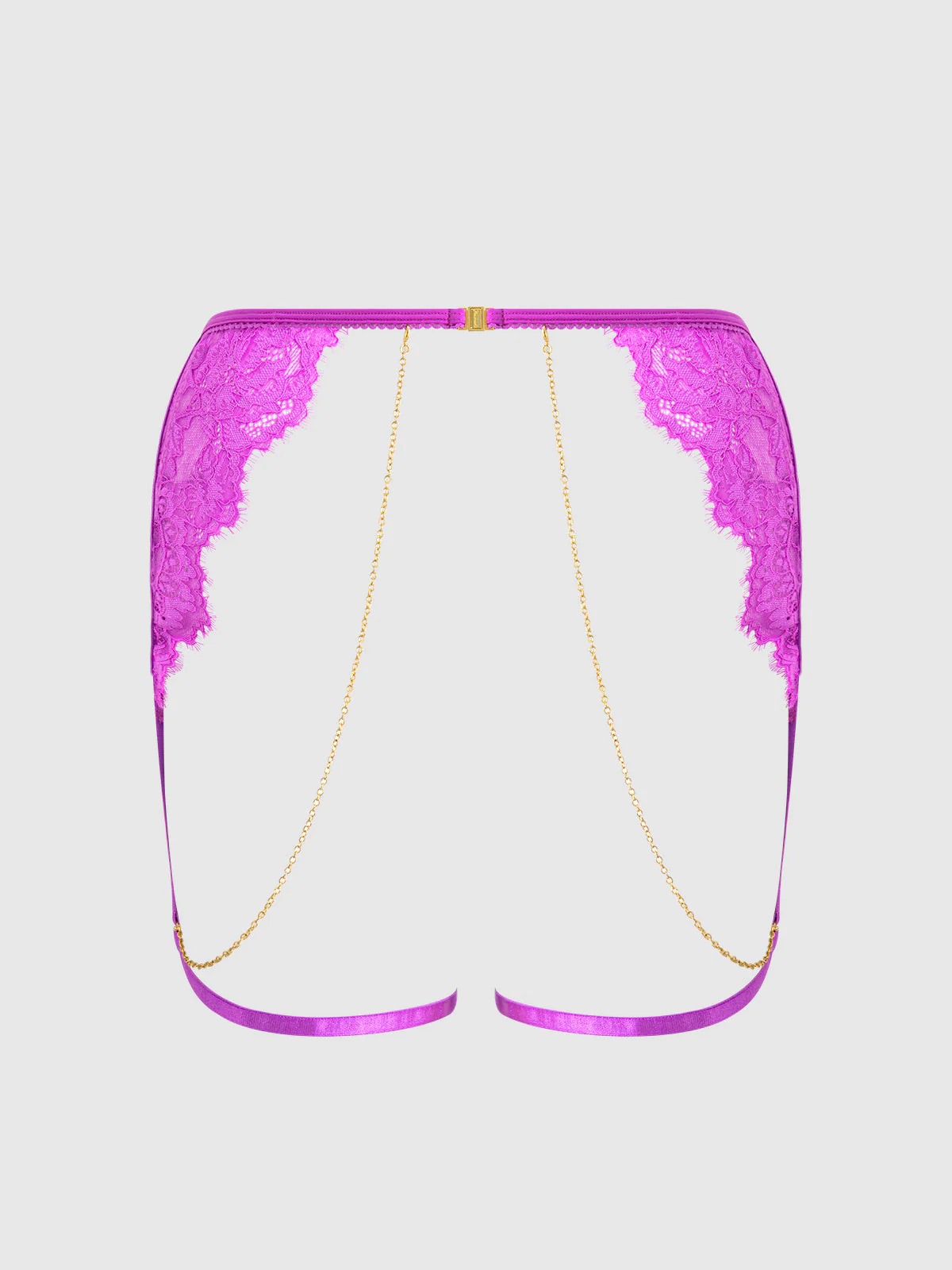 Arianna Lace & Chains Thigh Garter Belt - Image 8