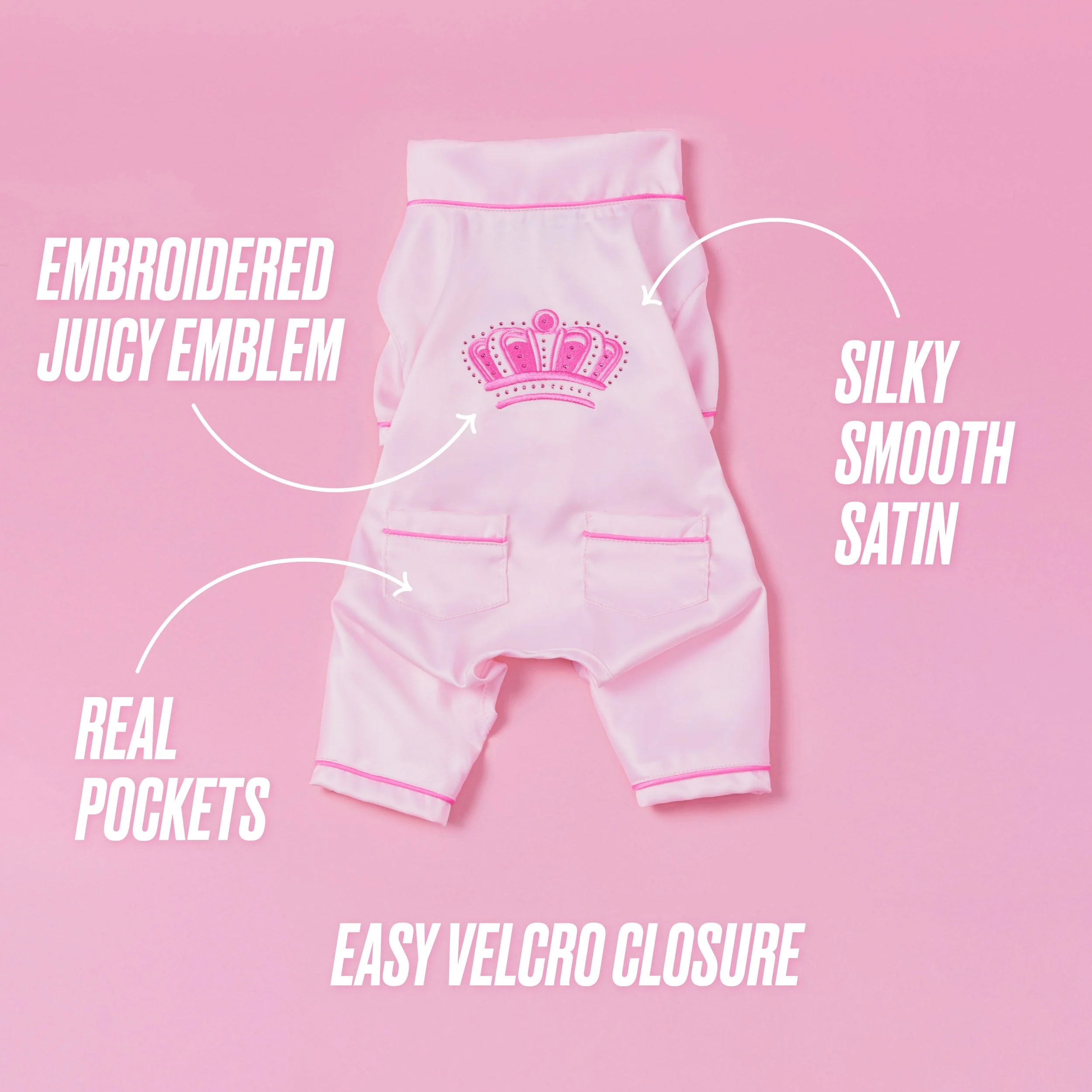 Juicy Couture Pet Silky Satin Pajamas - Image 3