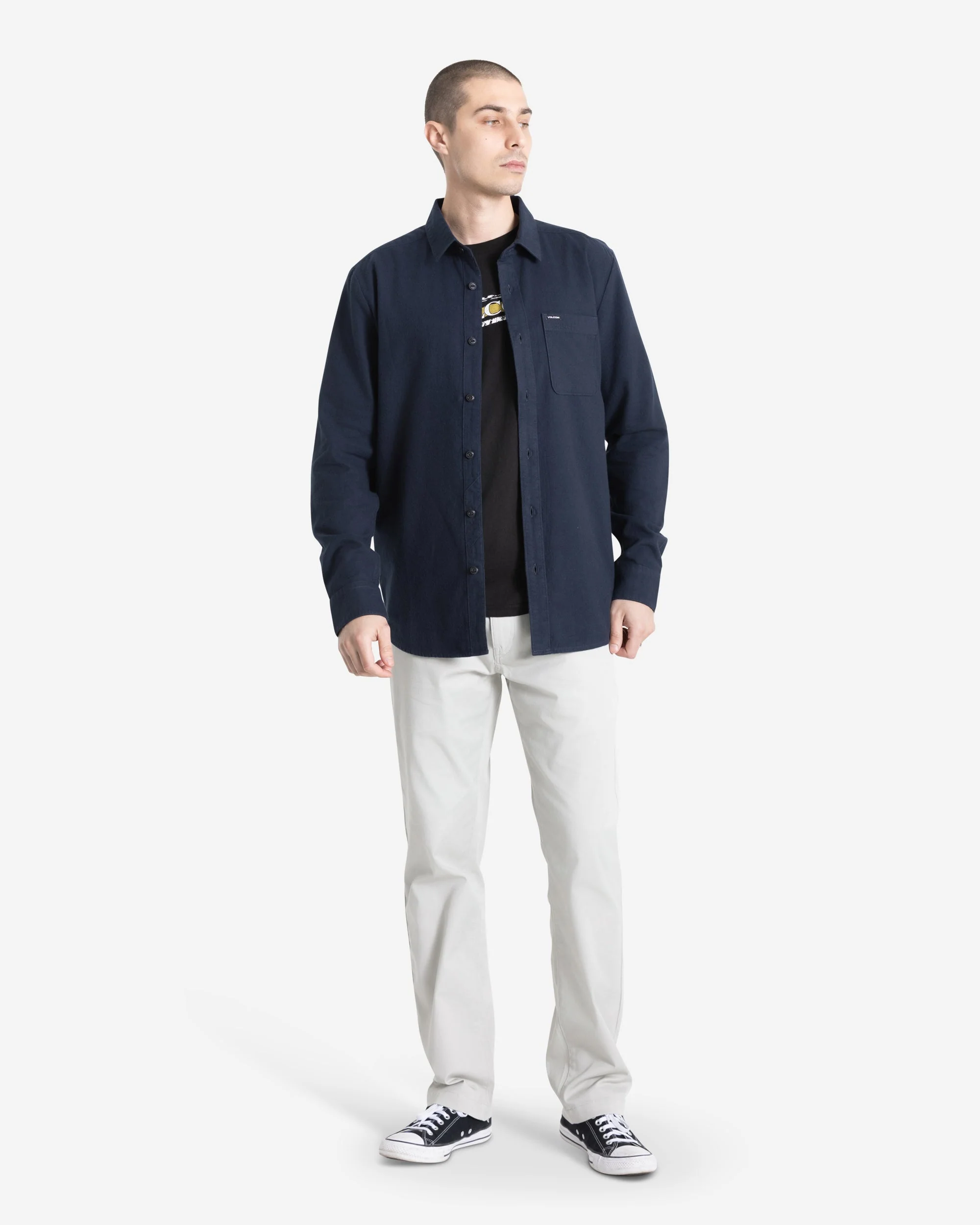 Men's Caden Solid Long Sleeve Shirt - Image 6