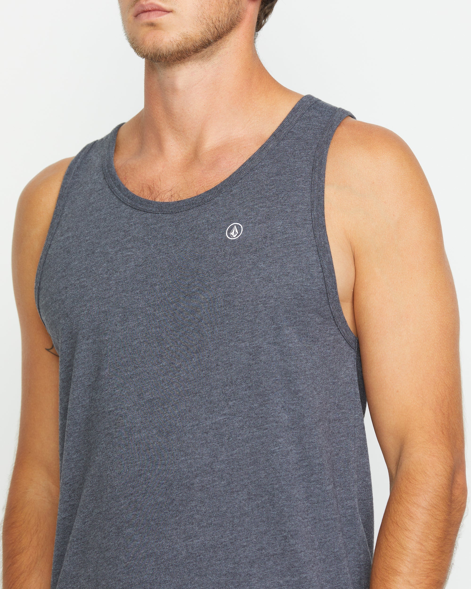 Men's Solid Heather Tank - Image 3