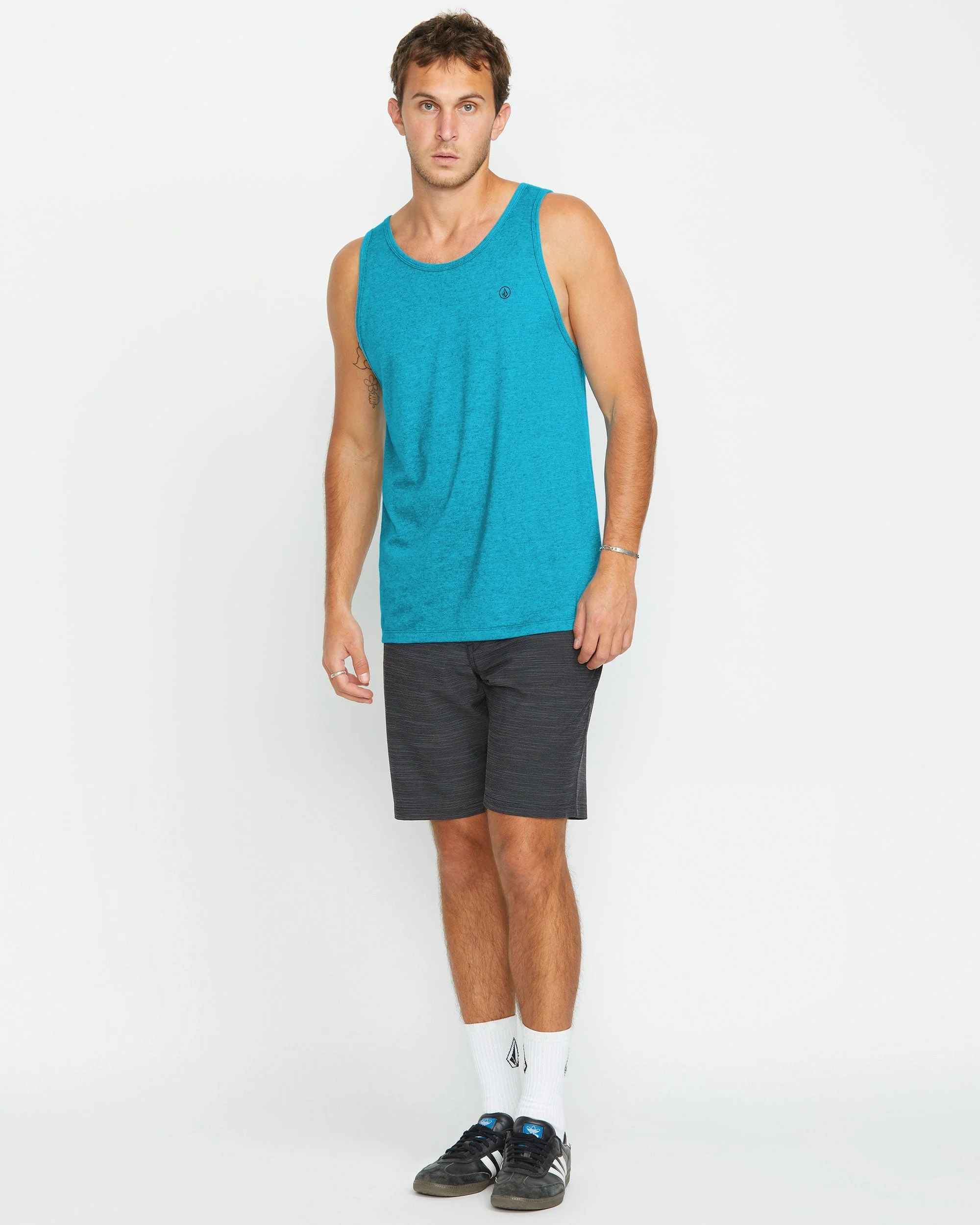 Men's Solid Heather Tank - Image 4