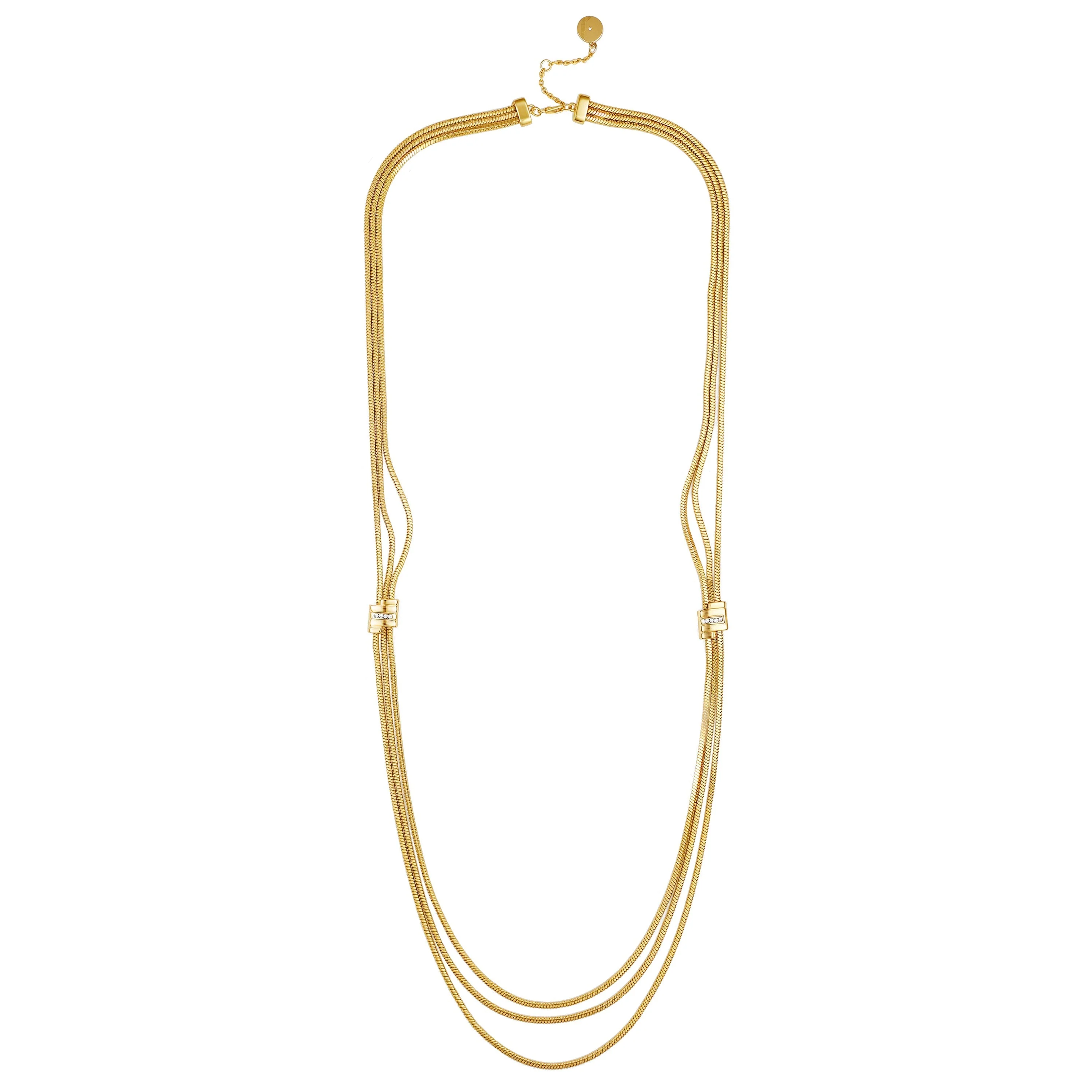 Multi Strand Goldtone Necklace - Image 2