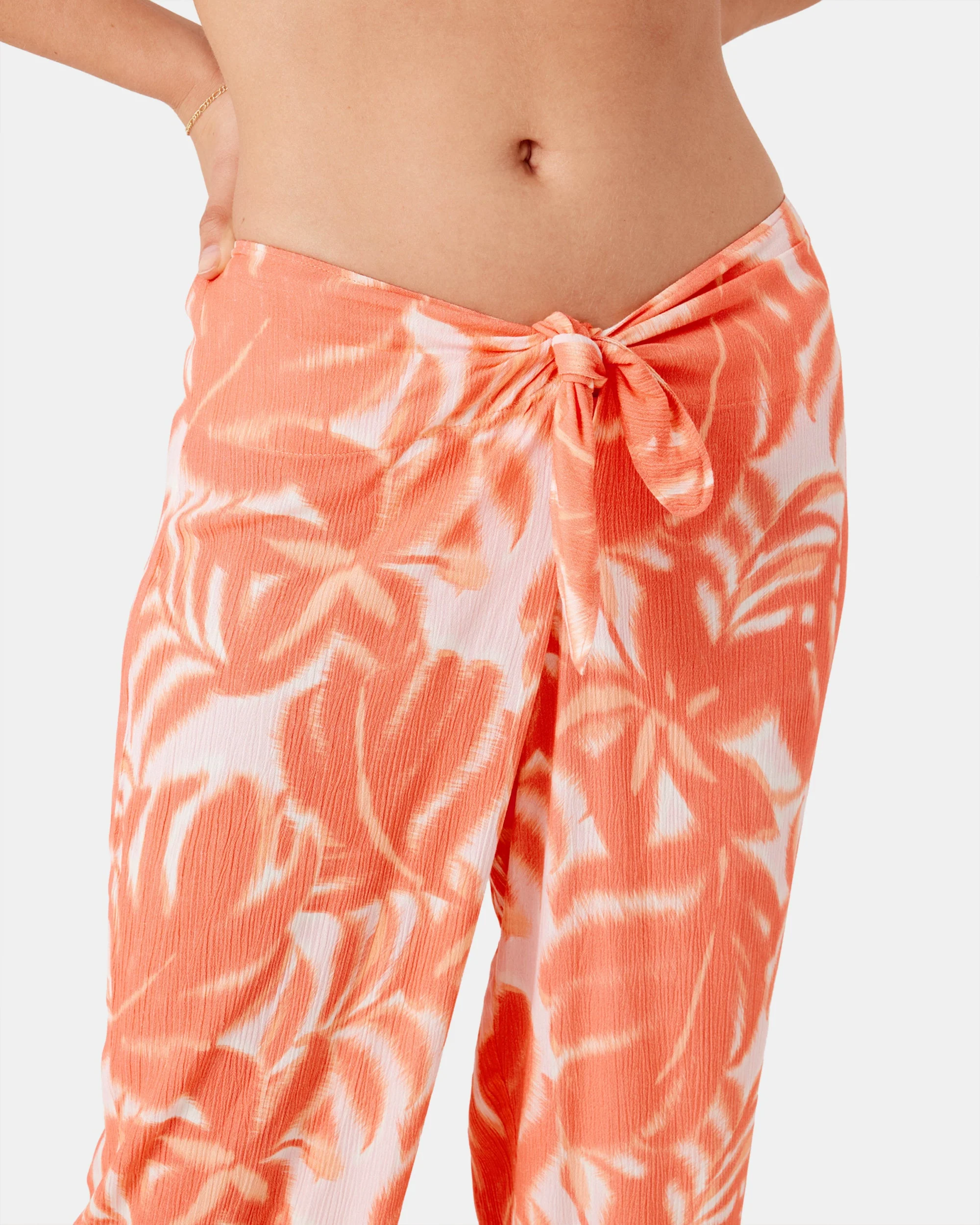 Palm Haze Tie Front Cover Up Pant - Image 3