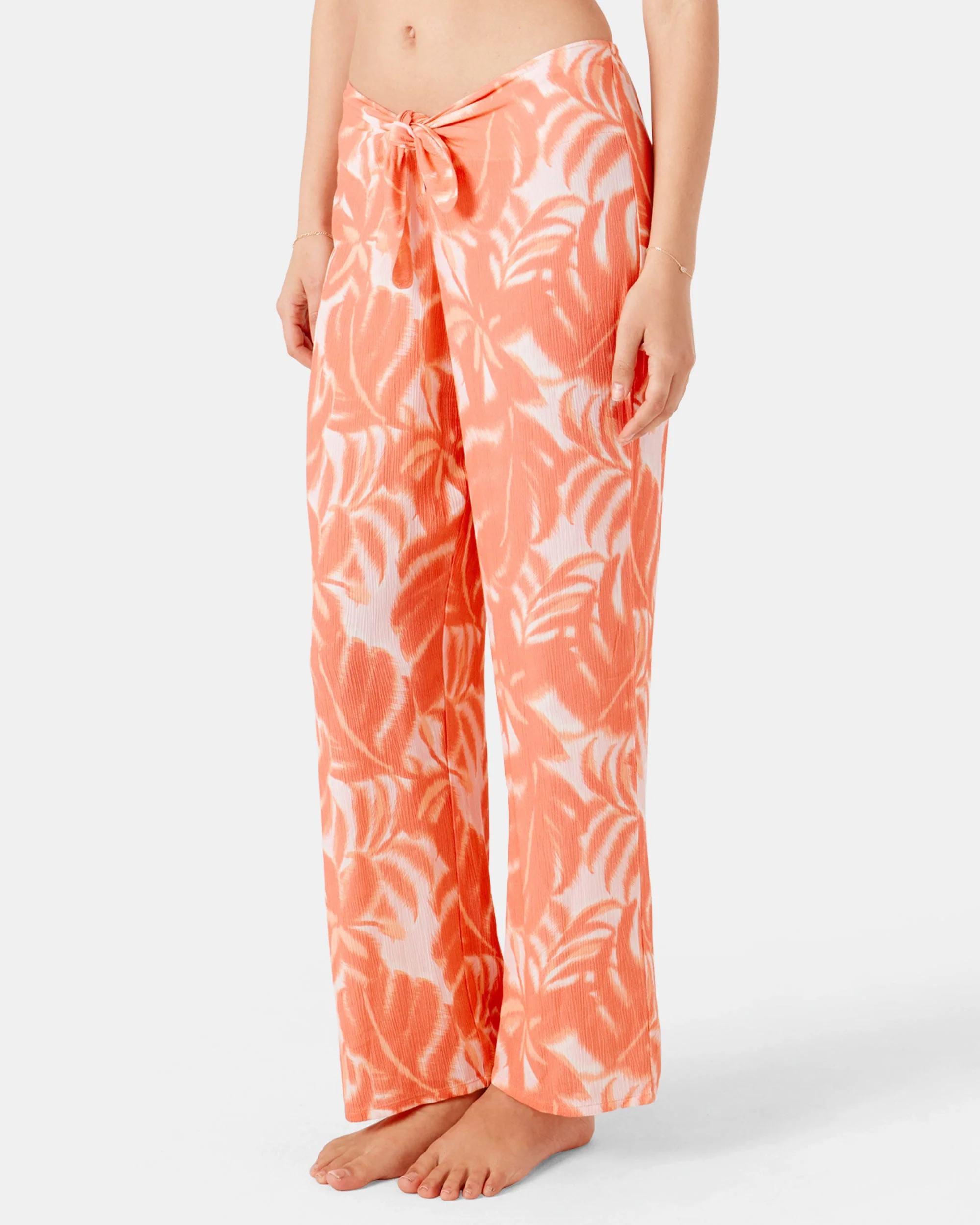 Palm Haze Tie Front Cover Up Pant - Image 5