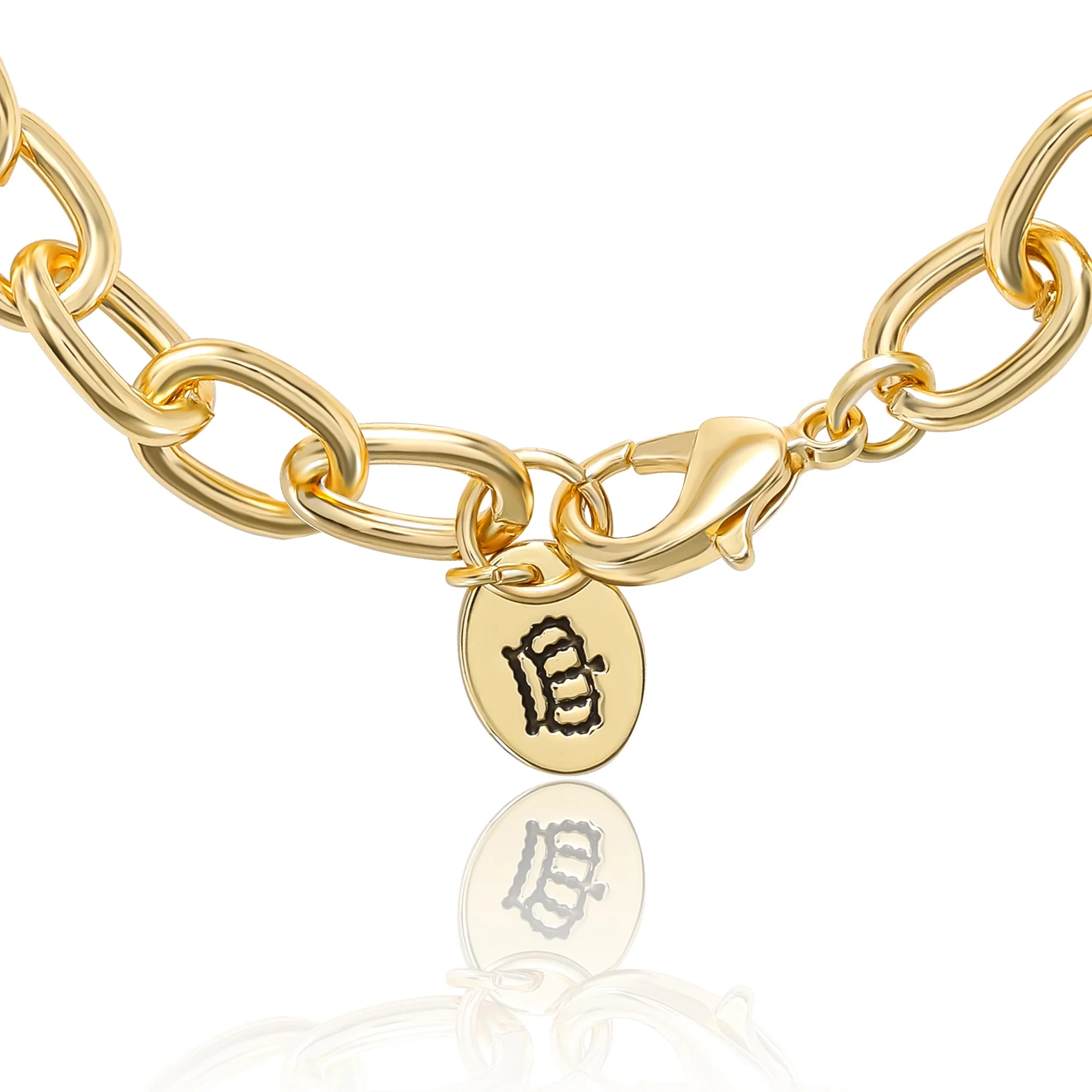 Pavé Initial Charm Bracelet, Letter J - Image 4