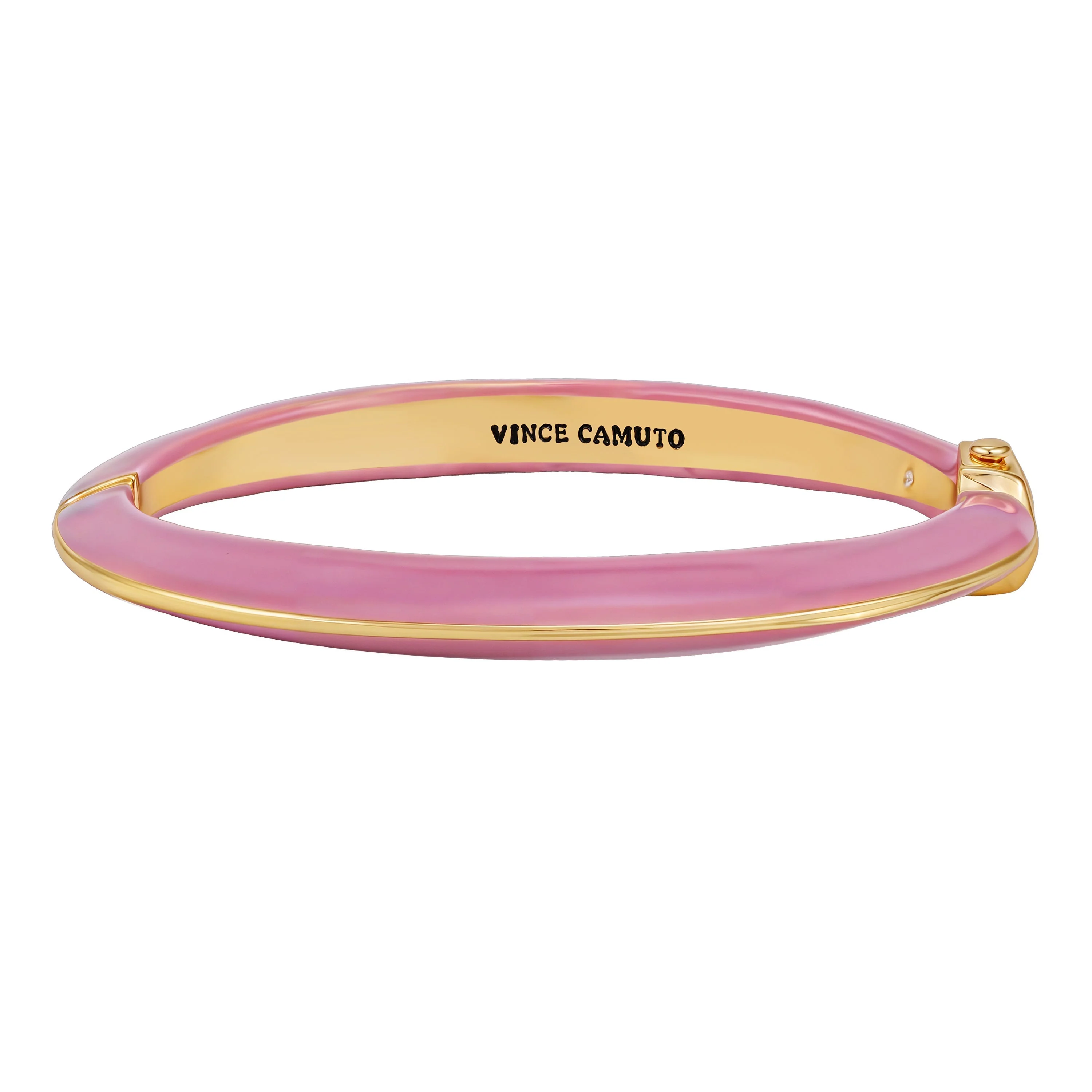 Pink Hinged Cuff Bracelet - Image 2