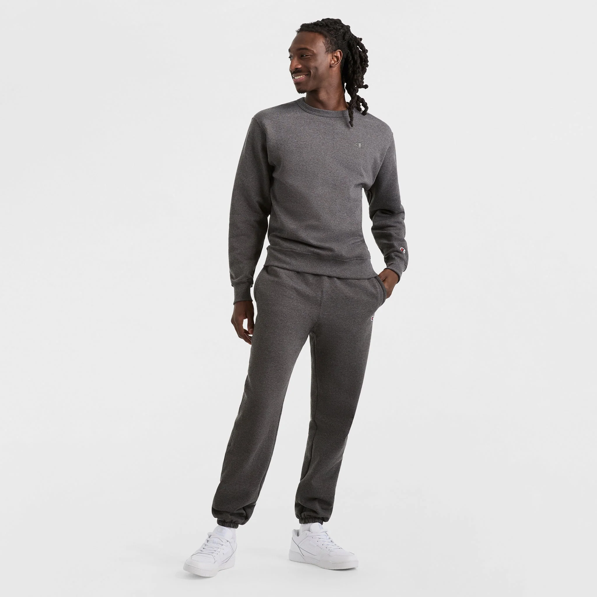 Powerblend Crewneck Sweatshirt, C Logo - Image 3