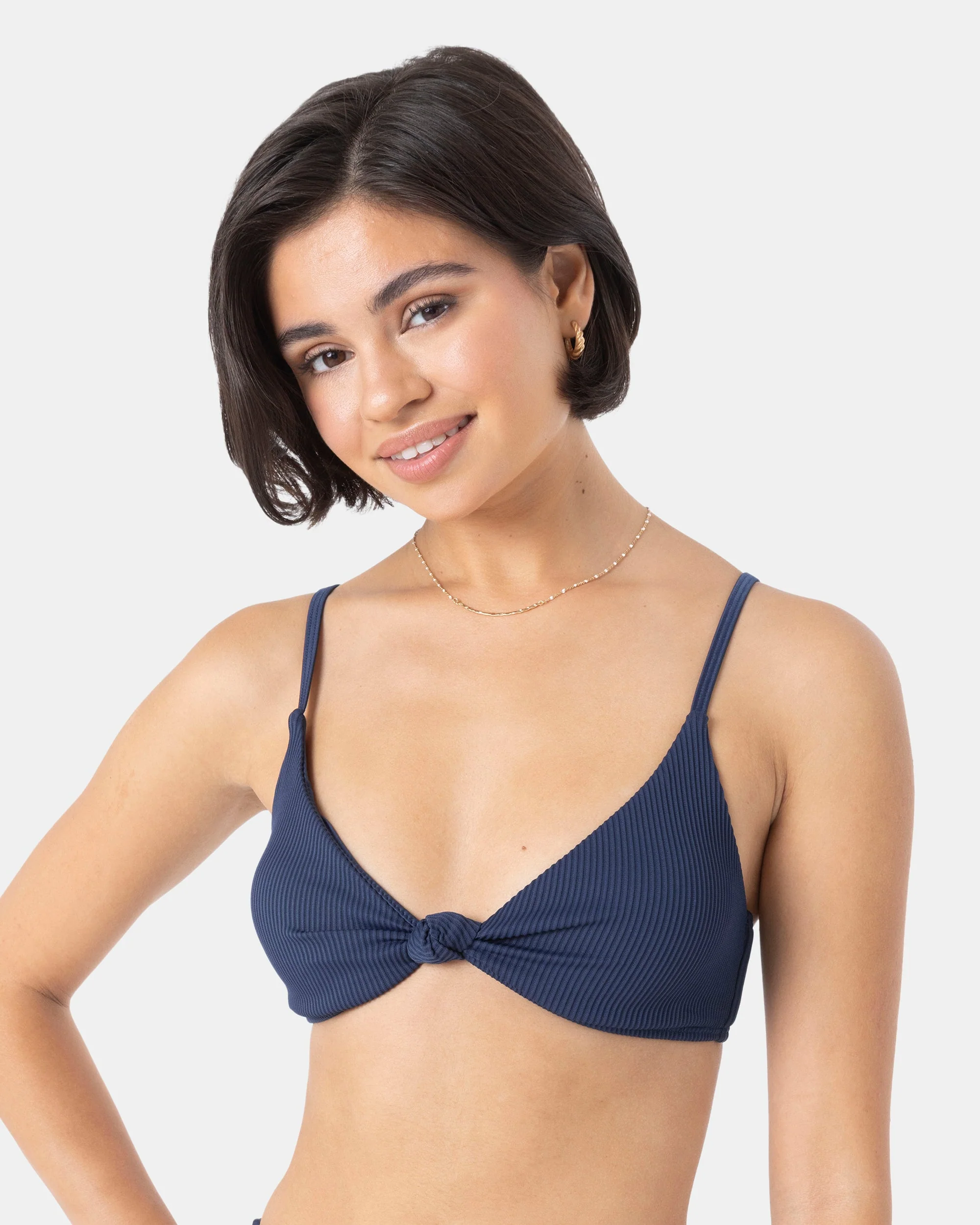 Rib Roxy Love Knot Bralette Bikini Top - Image 4
