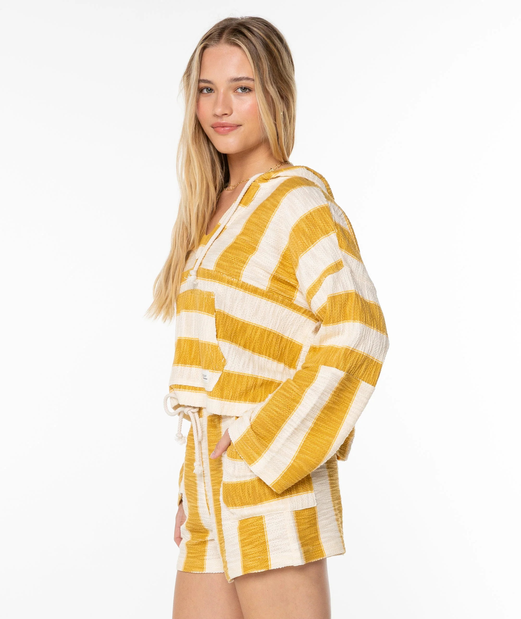 Rich Coast Striped Poncho - Image 3