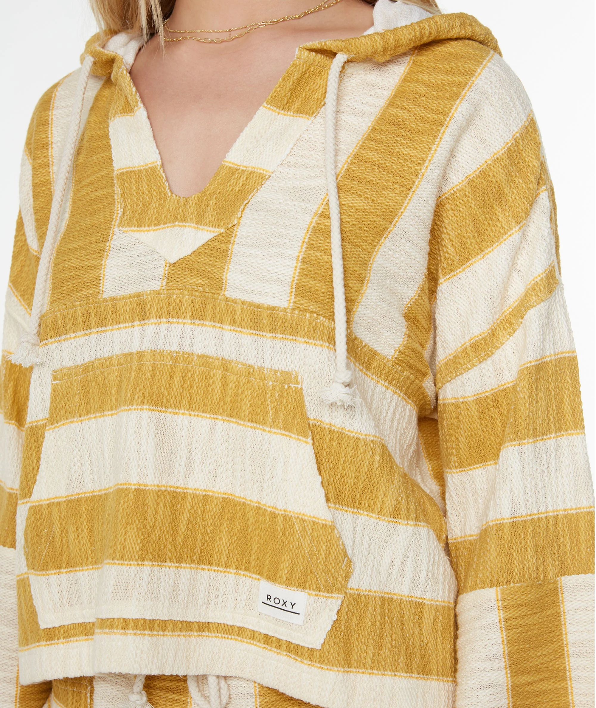 Rich Coast Striped Poncho - Image 4