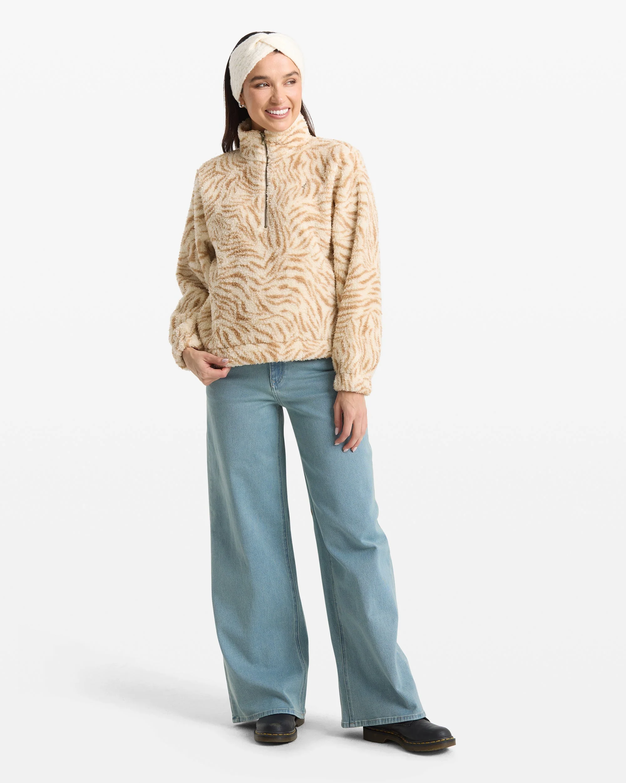 Women's Halfstone Zip Sweatshirt - Image 8
